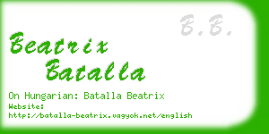 beatrix batalla business card